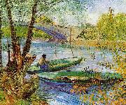Vincent Van Gogh Fishing in the Spring oil